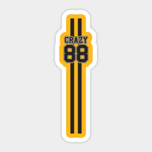 Crazy 88 Sticker by SimonBreeze